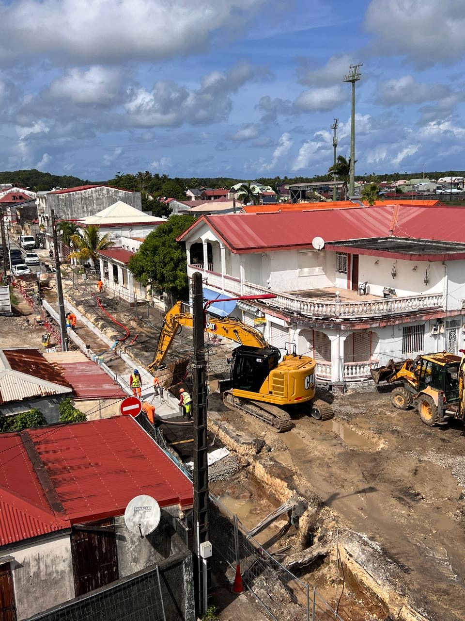Démolition réalisée en Guadeloupe