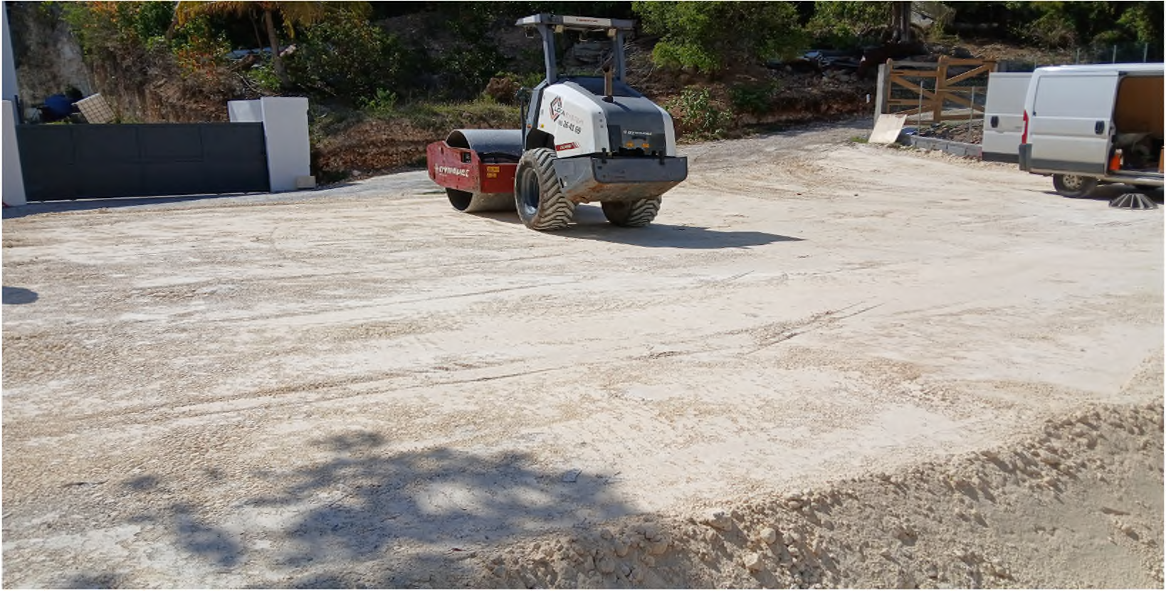 Plateforme réalisée par ASSU TERRASSEMENT